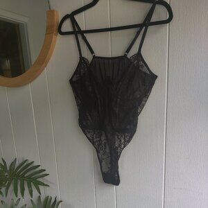 Intimate Wear in Black Lace. Adjustable straps, Sz L  By 'Love & Other Things'